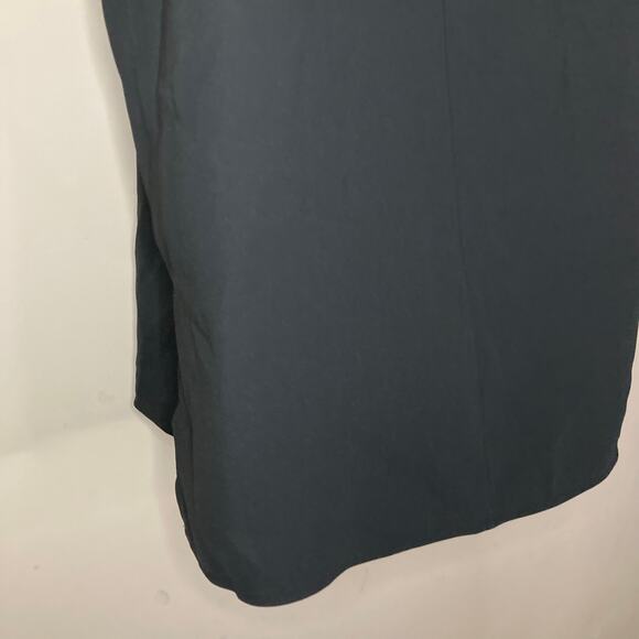 Vince Bonded Laser Black Tank Side Split Keyhole Back High Neck NWT Size Large - Picture 13 of 16